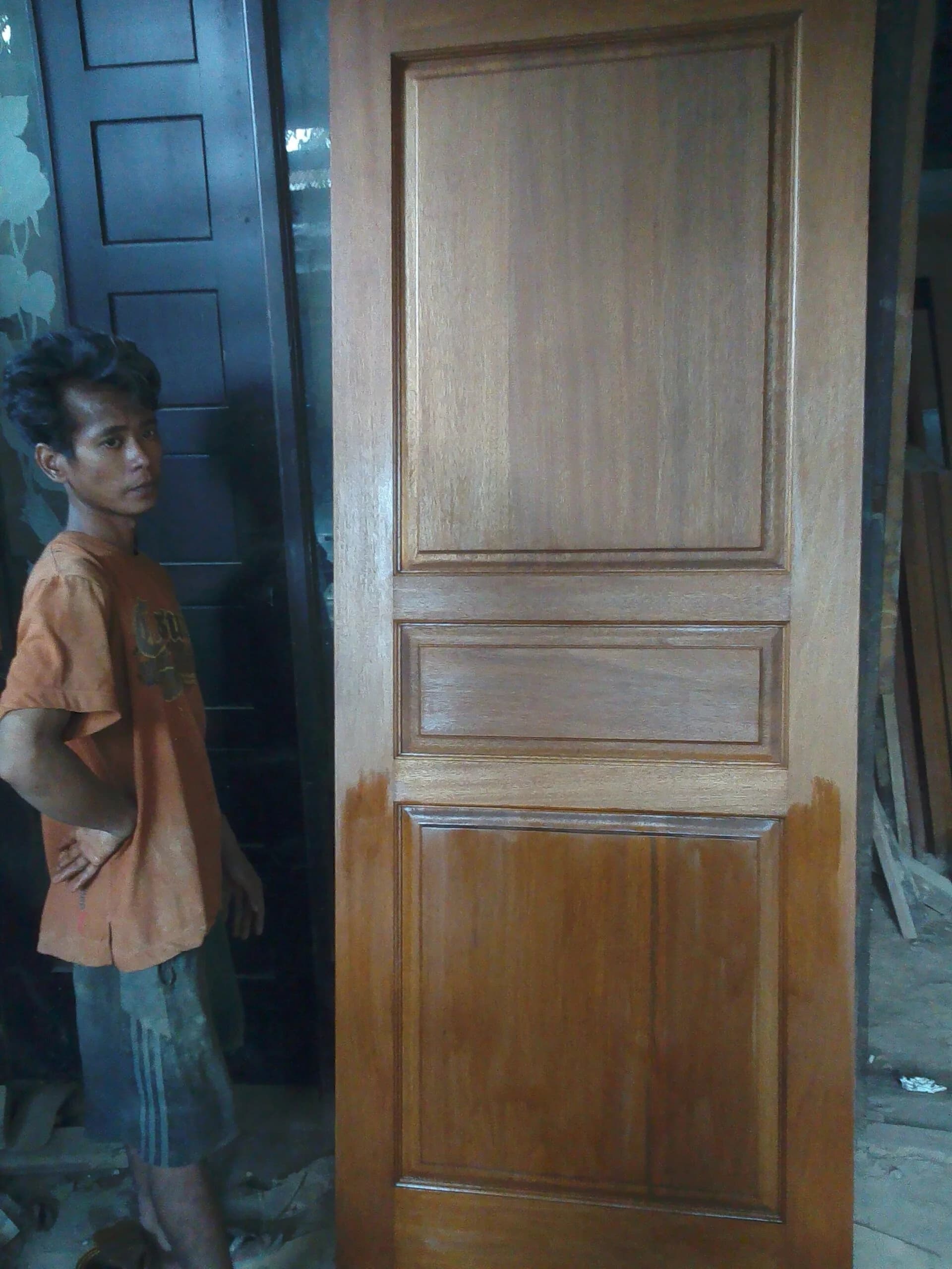 Panel kayu siap pengiriman