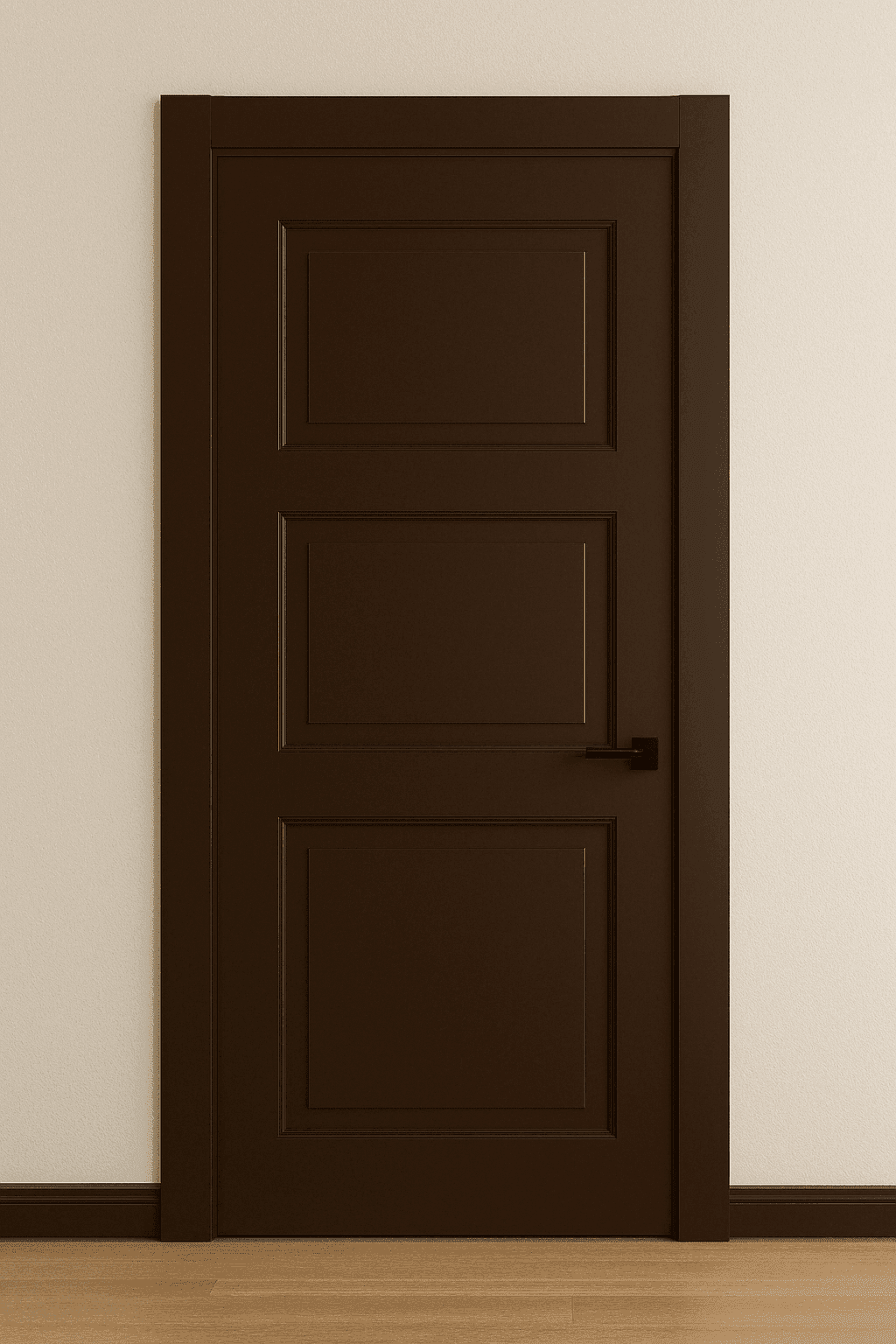 Pintu Cokelat Gelap